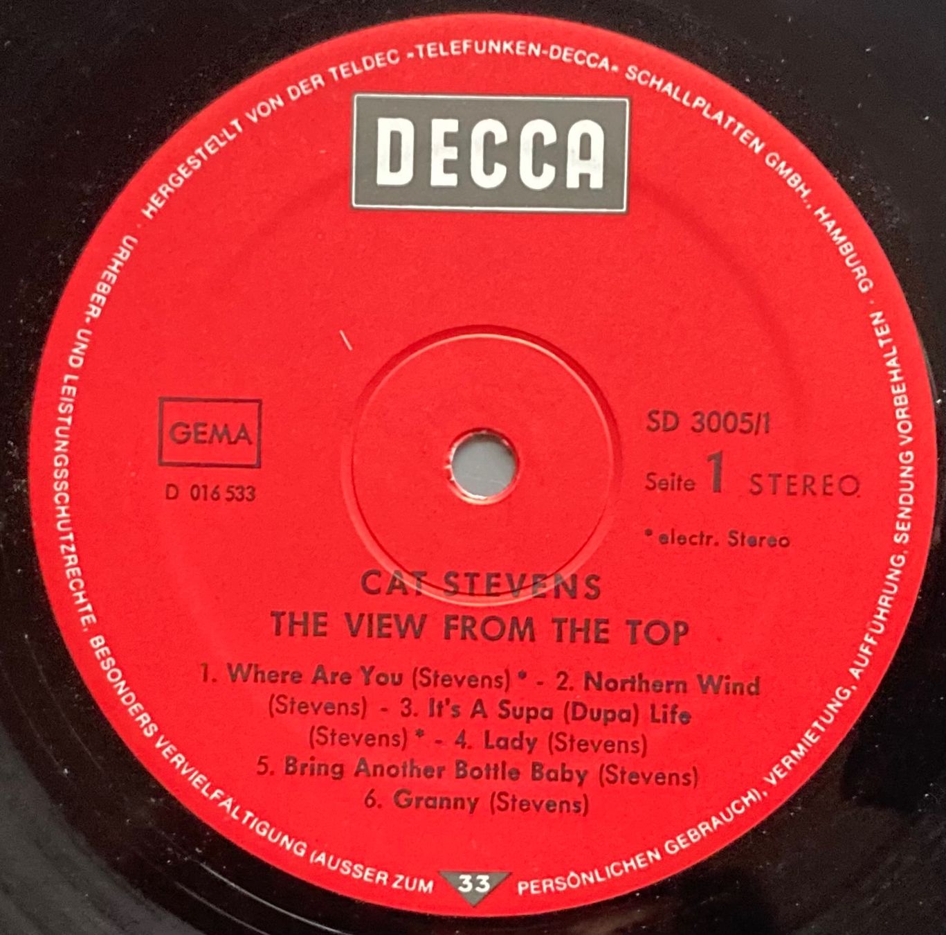 Vinyles: CAT STEVENS - THE VIEW FROM THE TOP – D'occasion à Poliez-Pittet par Newtown-Records 2