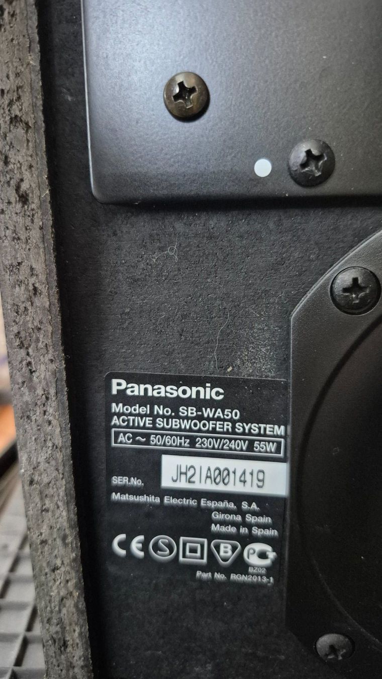 Panasonic Casse acustiche: SUB Woofer Panasonic SB-WA 50 – Usato da Rossens FR venduto da Romu01 5