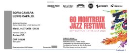 2X SOFIA CAMARA, LEWIS CAPALDI, MONTREUX JAZZ 2026