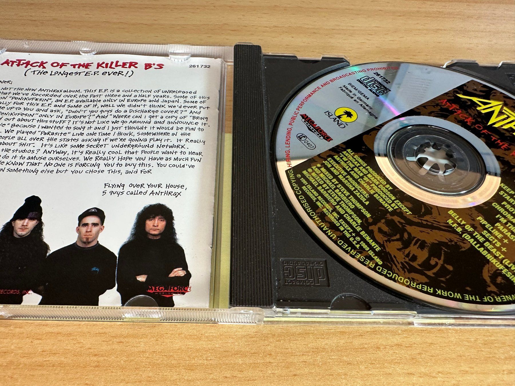 CD: Anthrax – Attack Of The Killer B's – Usato da Rikon im Tösstal venduto da Alpenmutz 2
