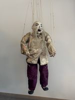 Antike Marionette, asiatische Handpuppe, Rarität!