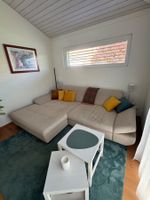 Ecksofa mit Bettkasten beige Stoff gebraucht guter Zustand