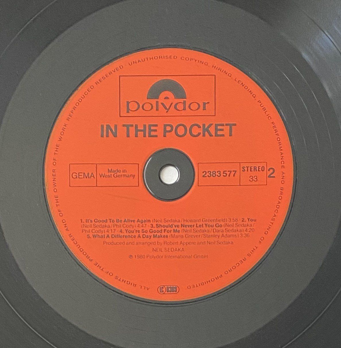 Dischi in vinile: Neil Sedaka, In The Pocket – Usato da Flums venduto da Empe1 3
