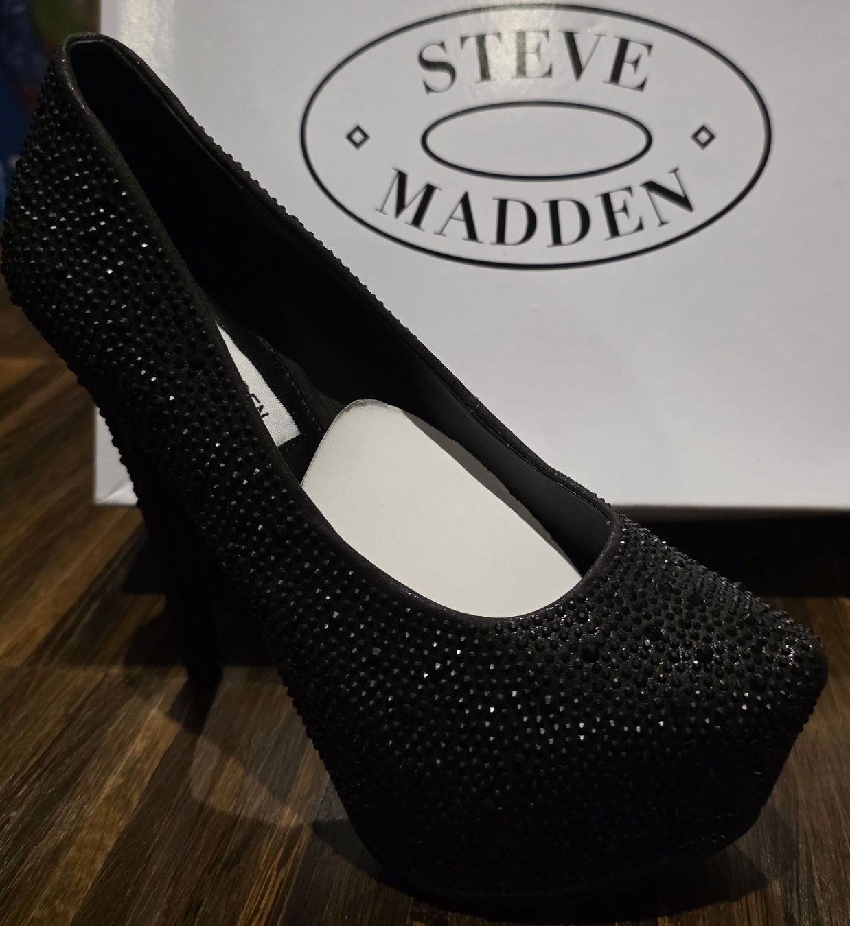 Steve Madden Scarpe da donna: Elegante Steve Madden Deevaa, Schwarz, Grösse 37 – Nuovo e nell'imballaggio originale da Bülach venduto da Zaimania