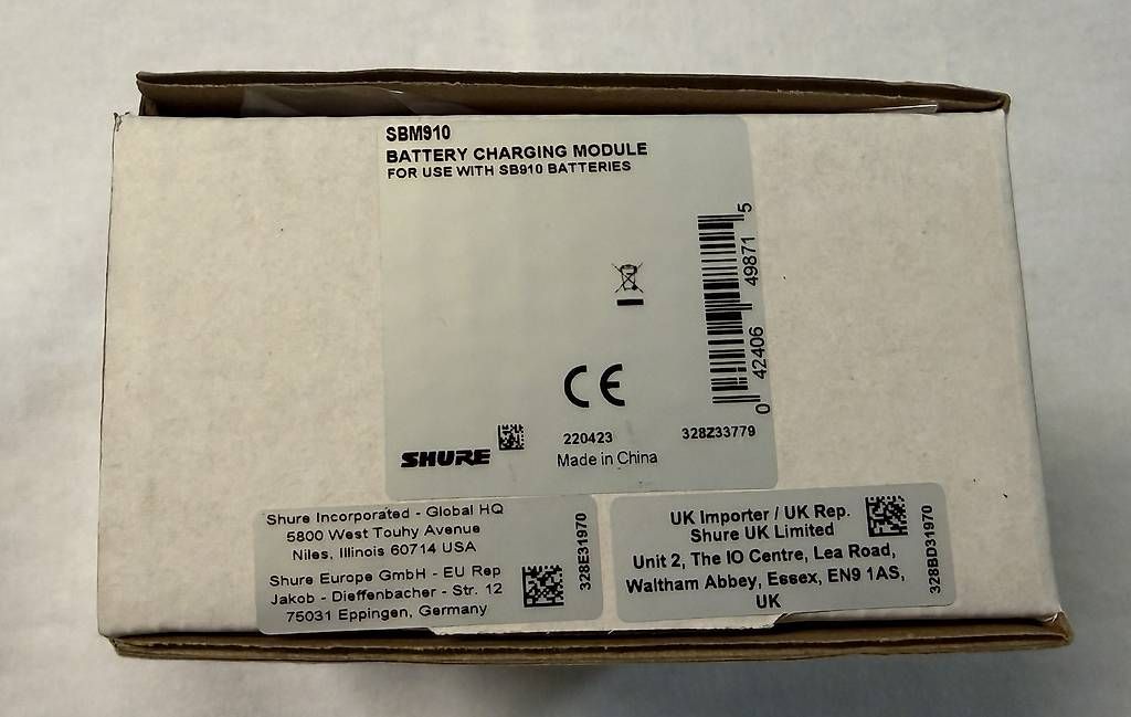 Alimentazione elettrica: Shure SBM910 Lademodul – Usato da Rüti ZH venduto da Philippek 3