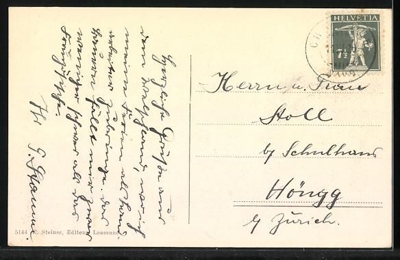 Cartoline postali: AK Chapelle sur Moudon, Vue Générale – Usato da Berlin venduto da bartko-reher 1