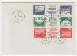 Kehrdrucke mit Zwischensteg S69,S71,S72 FDC Kat: 25.00 CHF