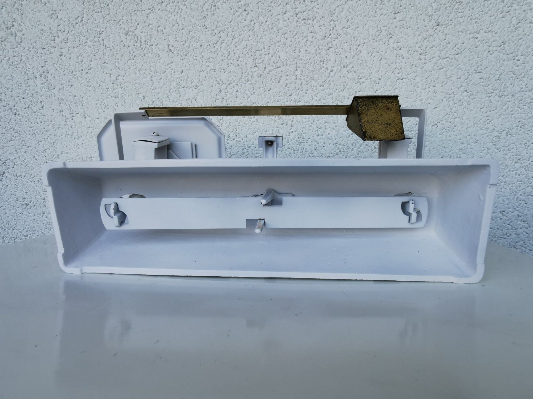 Bilance e pesi: Hübsche Waage weiss mit Messingschale – Usato da Dietikon venduto da Tucumano1981 7