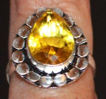 Ring L-7050 – Citrin Edelstein - 19mm Innendurchmesser