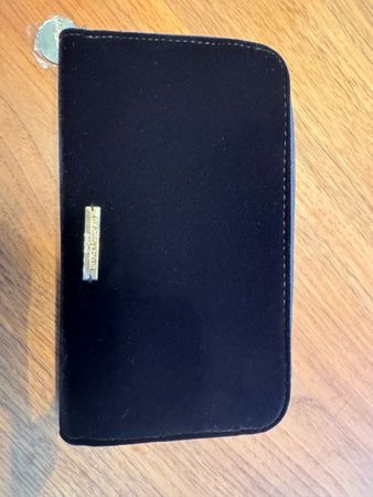 Marken Elegante Samt Clutch Schwarz Giorgio Armani