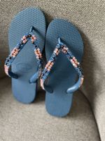 Havaianas Beach Zehentrenner 39/40 mit Perlen verziert ☀️🏖️