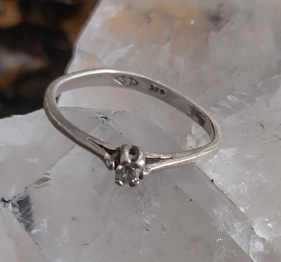 Anelli: SOLITÄR RING IN 925 SILBER – Usato da Romanshorn venduto da BoutiqueA 3