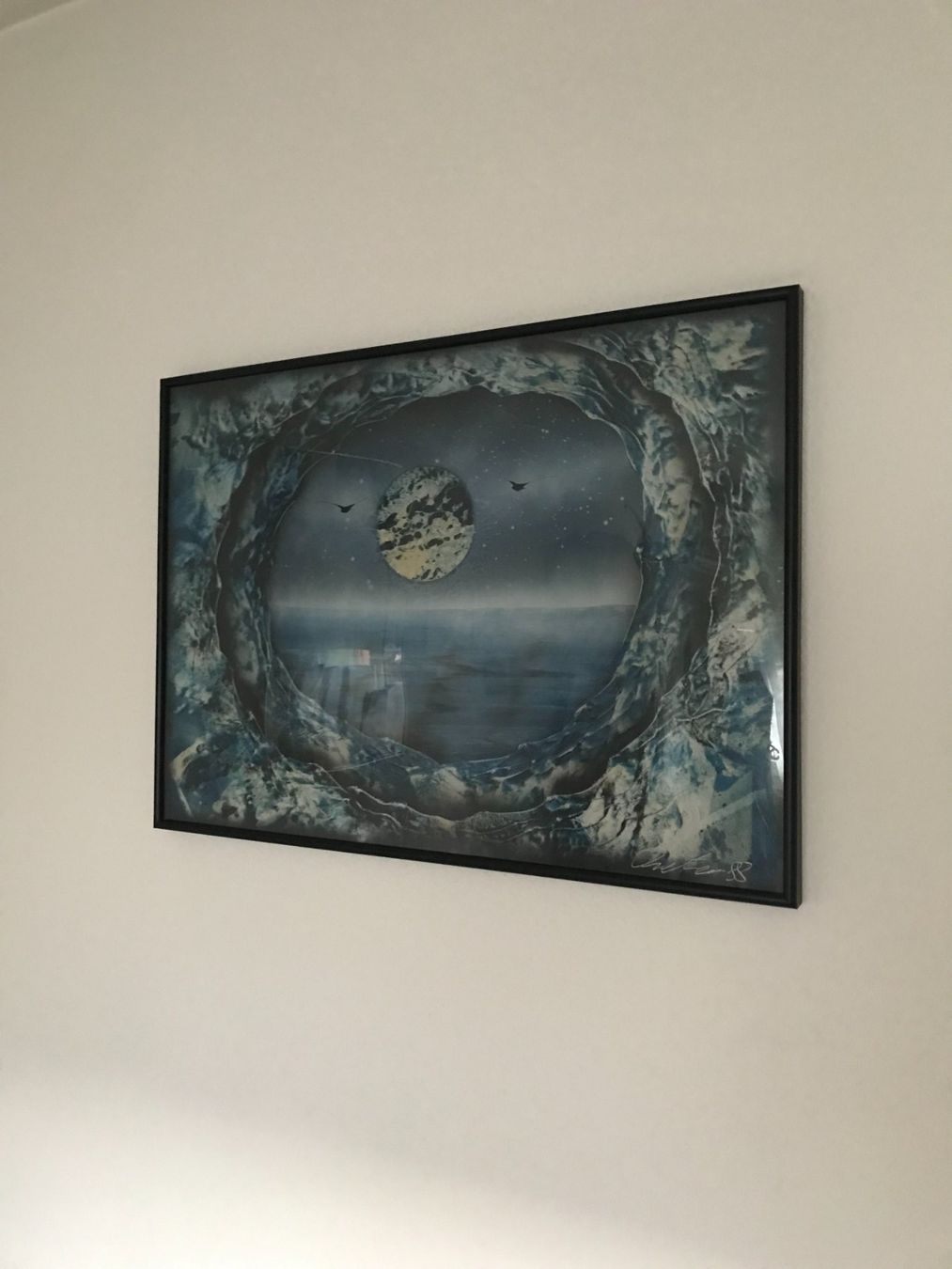 Poster & Bilder: Bild Venus handgemalt, blau mit schwarzem Rahmen – Neu (gemäss Beschreibung) aus Urtenen-Schönbühl von framu07 4