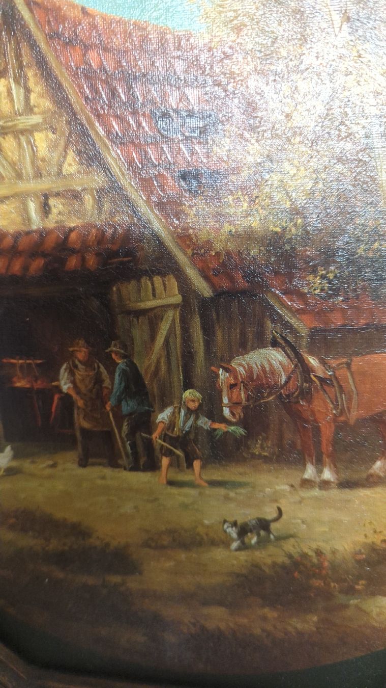 Foto & Immagini: Antikes Bild :Von der Dorfschmiede. – Usato da Villmergen venduto da K_o_c_h 1