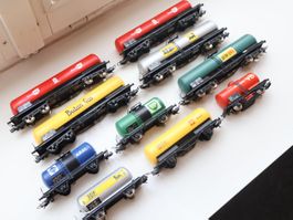 Lima 10 x Tankwagen & Kesselwagen H0 DC