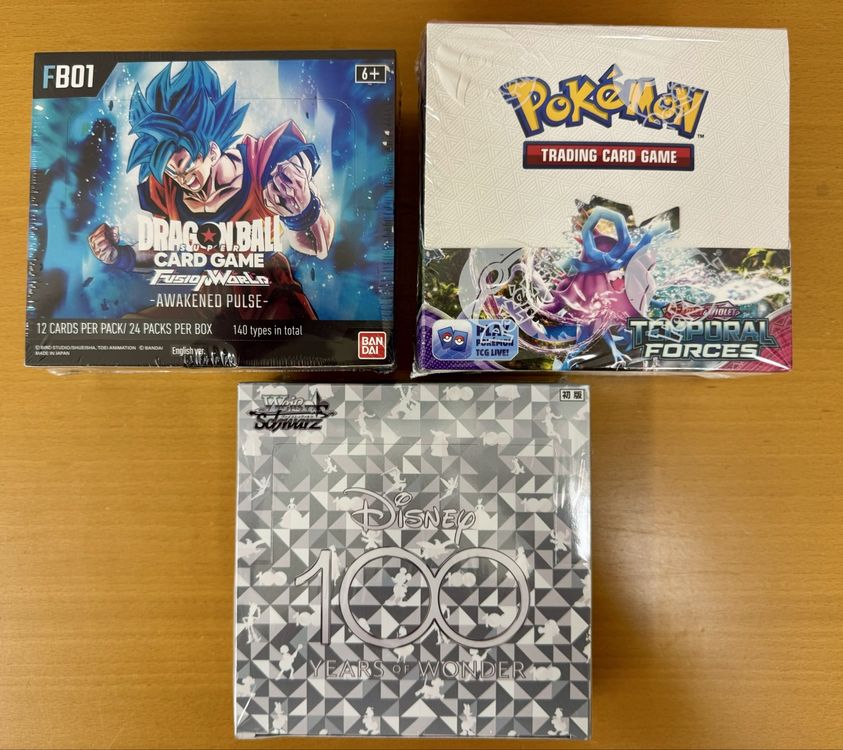 Pokemon+ Dragon Ball+ Weiss&Schwarz Display (Neu und originalverpackt ...