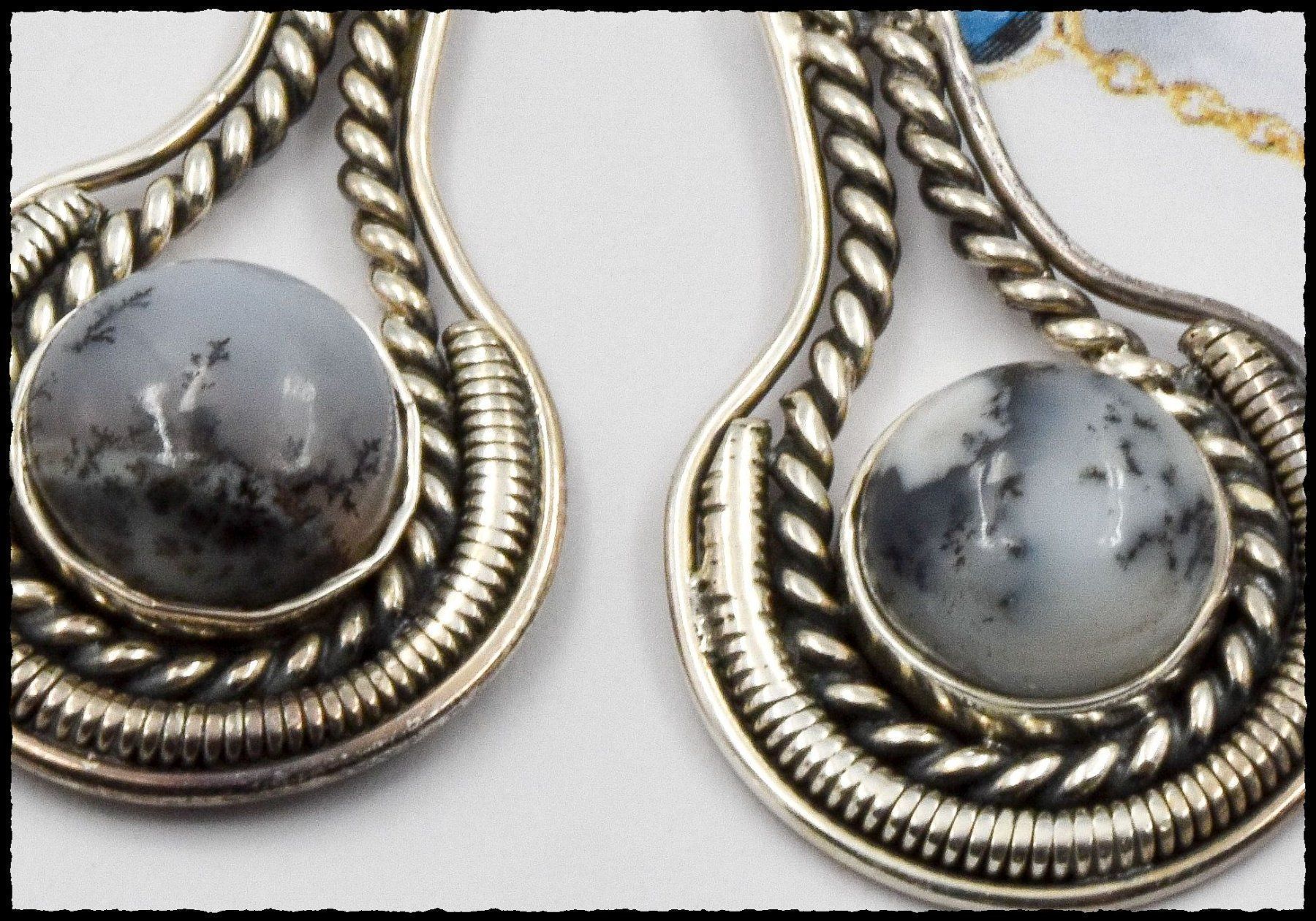 Orecchini pendenti & Orecchini a lobo: DENDRITE OPAL, Dendriten Opal Ohrhänger 925 Silber – Nuovo e nell'imballaggio originale da Oberglatt ZH venduto da Goldfee1 1