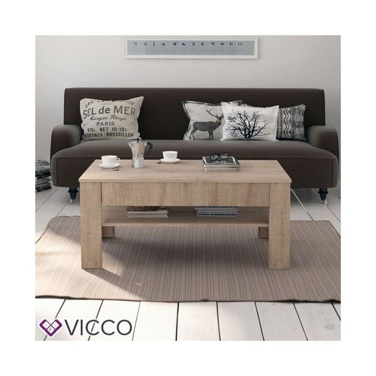 Tische: Couchtisch Beistelltisch mit Schublade Sonoma/Eiche – Neu und originalverpackt aus Wallenwil von toesstal-vertrieb