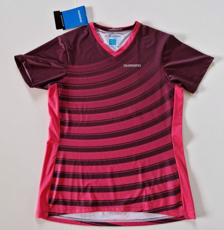 Shimano Saiko Purple Pink Damen Kurzarm Bike / Shirt / Gr. M