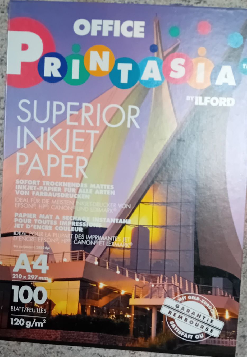Ilford Carta: Inkjet Photopapier Set – Usato da Steinhausen venduto da Vilivinili 2