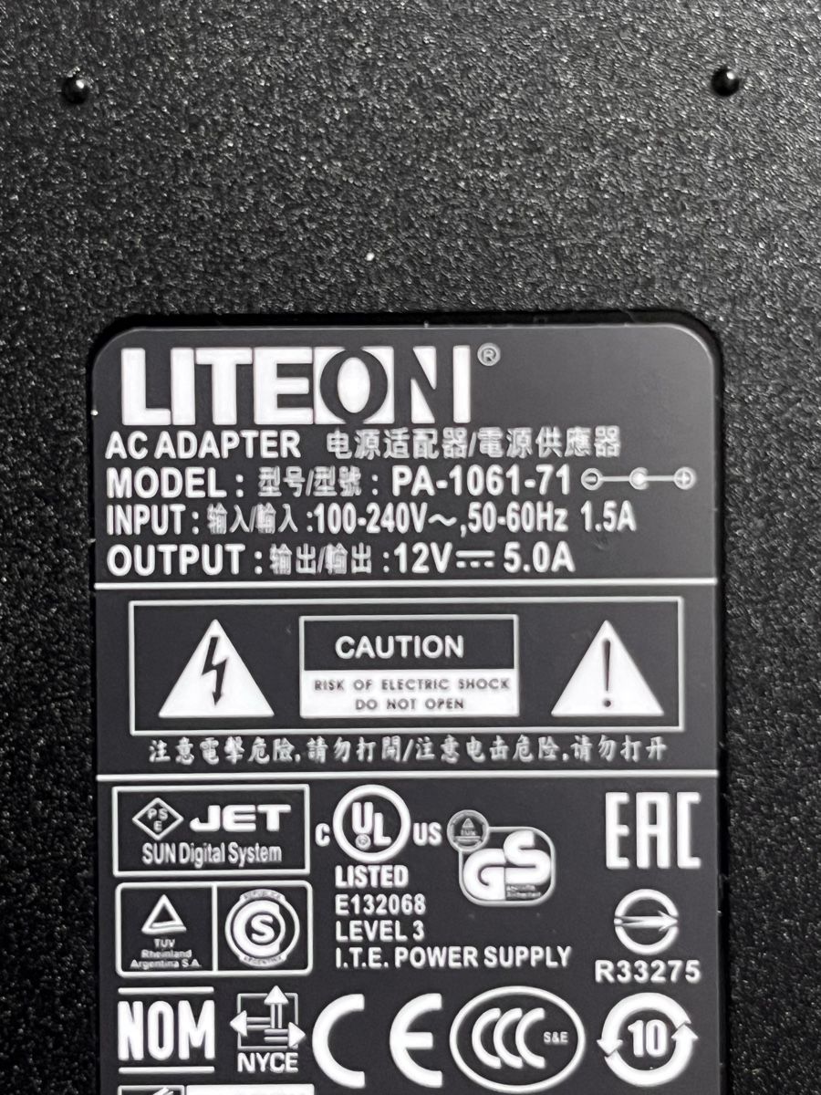 Caricabatterie: LiteOn Netzteil PA-1061-71 12V 5A – Nuovo (secondo la descrizione) da Roggwil BE venduto da WULU 2