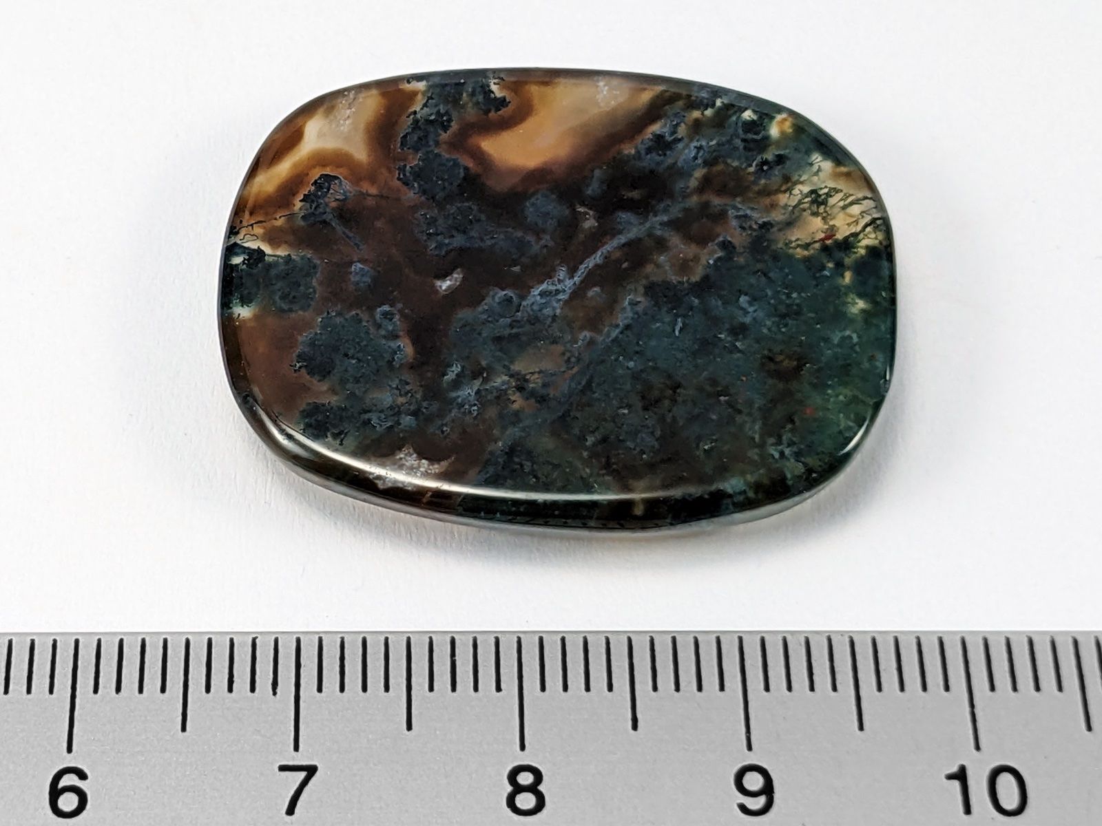 Mineralien & Heilsteine: Moosachat Cabochon 32mm – Neu und originalverpackt aus Meilen von StoneGarden 1
