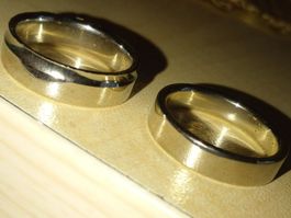 2 Stk Edelstahl Ringe ca. 5 mm Breit, 4 mm Unisex,