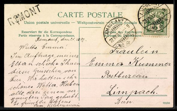 Cartoline postali: AK Romont, L`église – Usato da Berlin venduto da bartko-reher 1