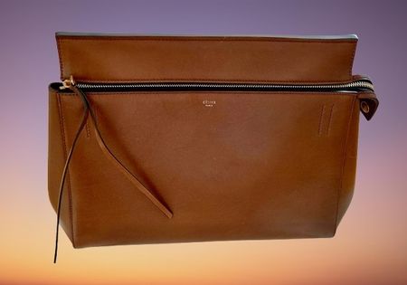CELINE LEDER BRAUNE TASCHE - KOMPLETT NEU & UNBENUTZT