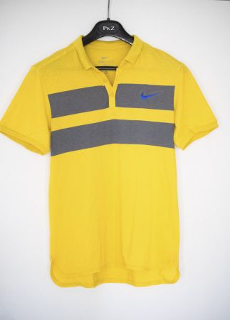 Nike Dri-Fit Polo-Shirt Tennis gelb M Sport Funktionsshirt