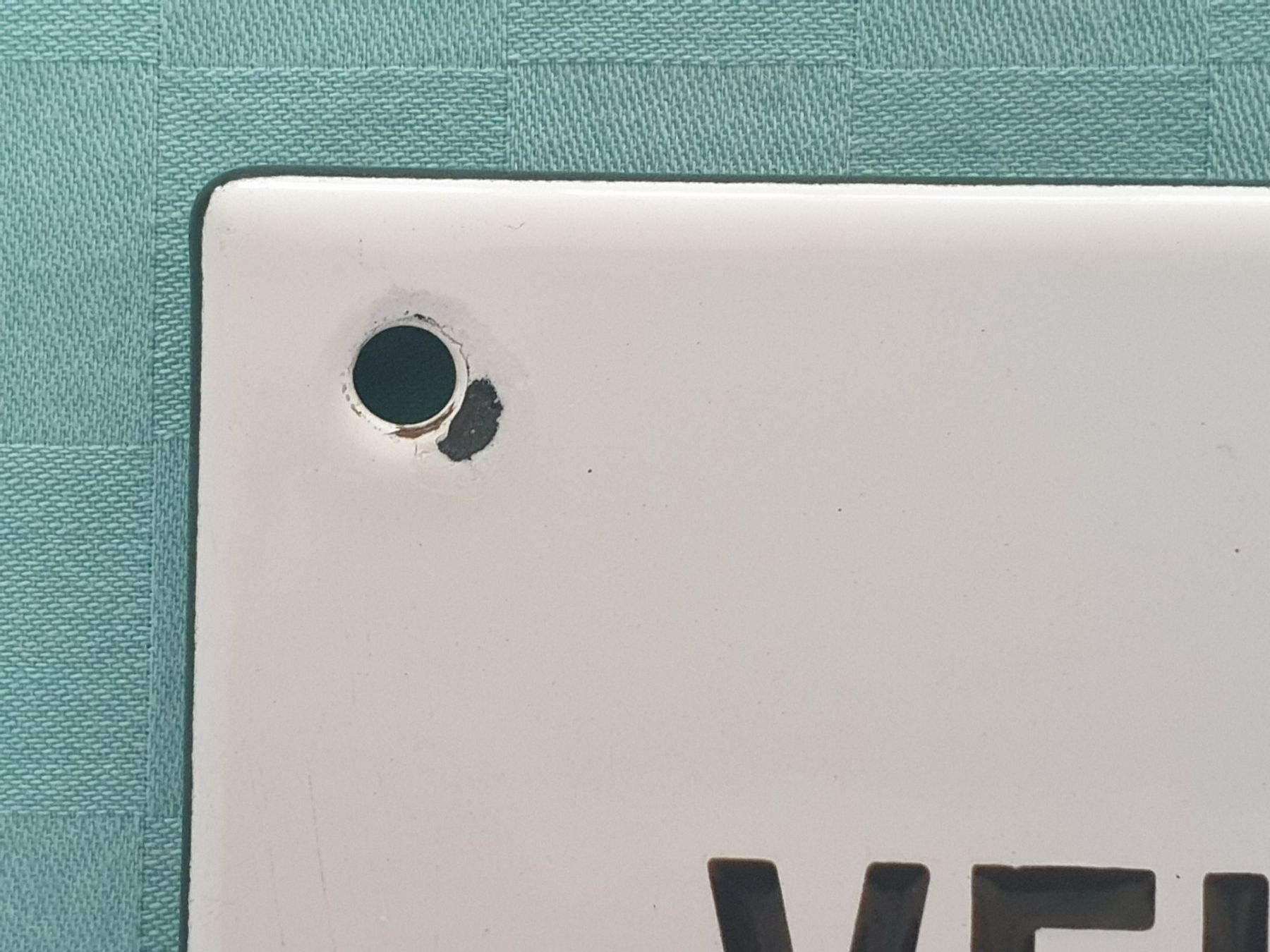 Insegne: Email Schild VELOS KINDERWAGEN EINSTELLEN VERBOTEN – Usato da Mörschwil venduto da spirspi 4