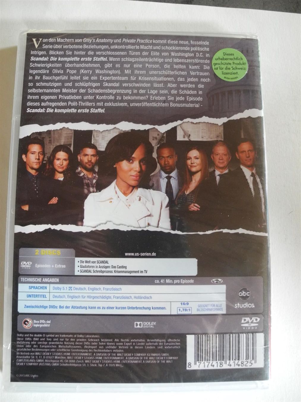 Tutti i DVDs: Scandal, Staffel 1, Nr. 544 – Nuovo e nell'imballaggio originale da Kottwil venduto da Crazyrolf 1