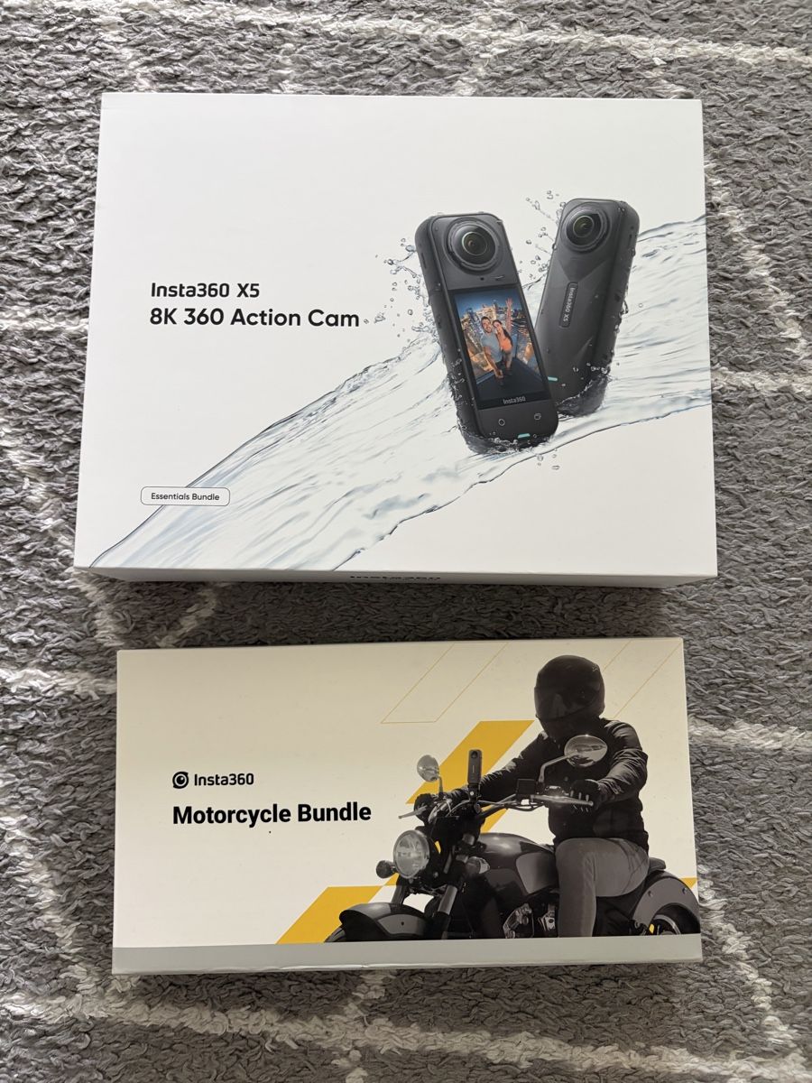 Insta360 Action Cam: Insta360 X5 8K 360 NEU Essential+Motorrad Bundle – Nuovo (secondo la descrizione) da Aarburg venduto da kor_zmw5 1