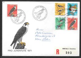 R-FDC Pro Juventute Serie 1971 J236 - J239 ET Bern 1.12.1971