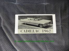 Cadillac Modellprogramm 1962 Prospekt deutsch/franz. GM-Biel