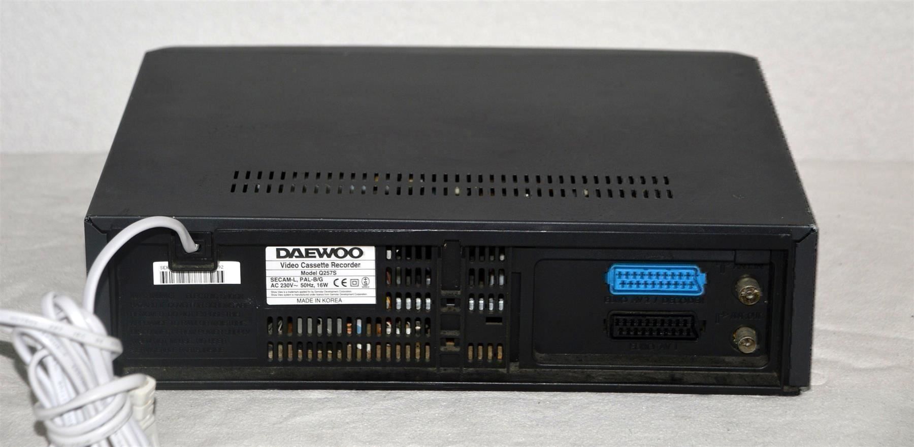 Registratori: Videorecorder VHS  Daewoo Q257S magnétoscope – Usato da Collonges venduto da arashee 3
