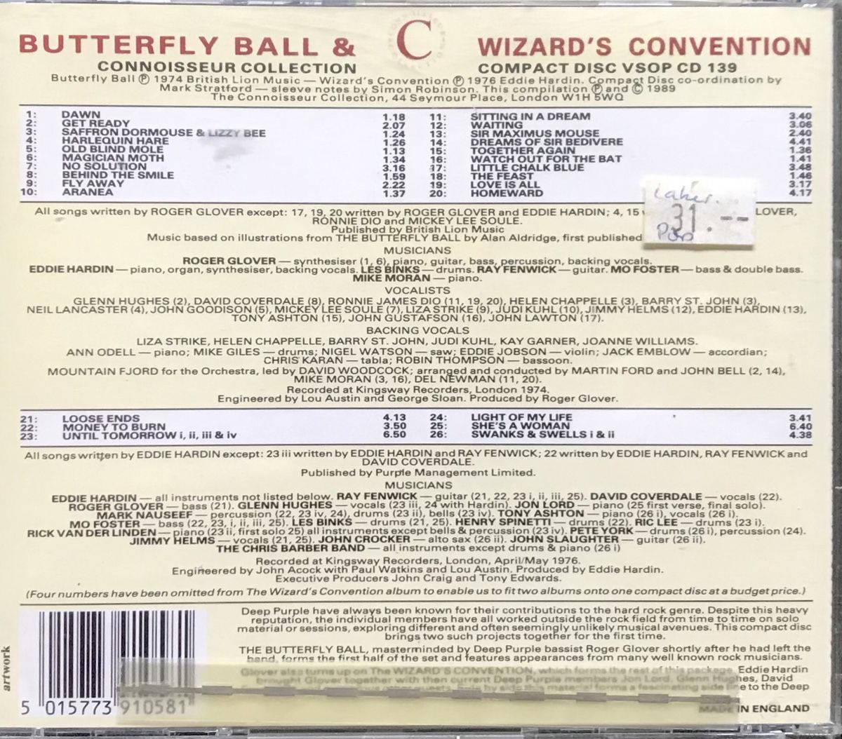 CD: CD Roger Glover and Guests – Usato da Zürich venduto da tomakomai 1