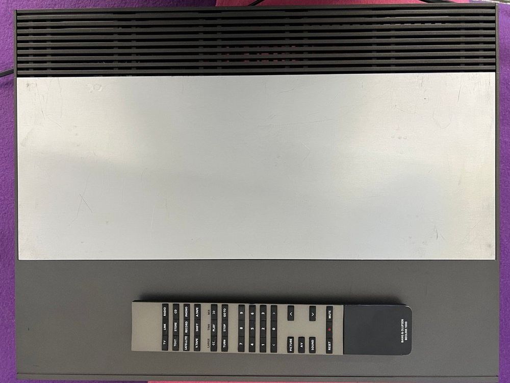 Ampli-tuner Bang & Olufsen Beomaster 5500 – 2x60W, Argenté, Vintage, Fonctionne