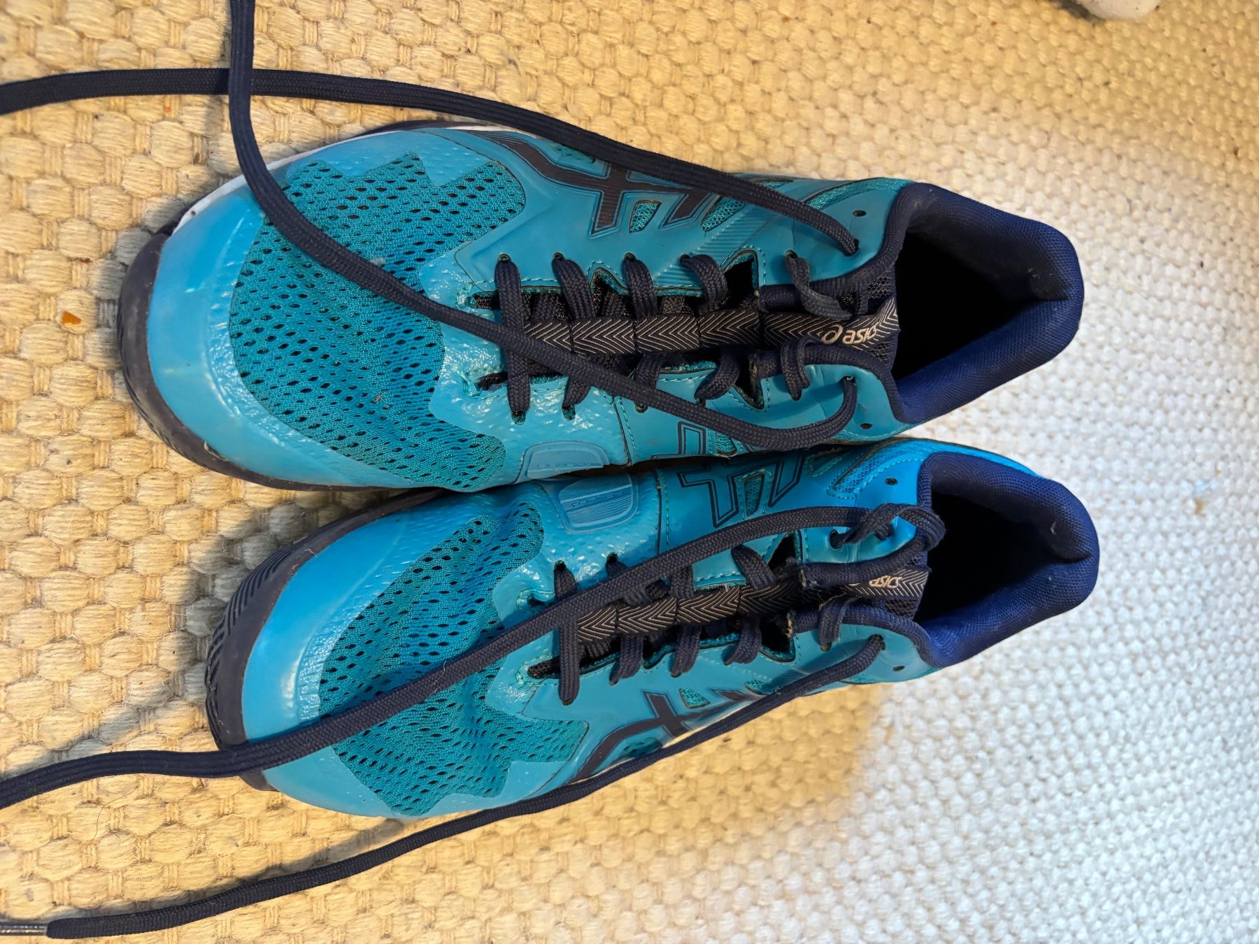 Asics Scarpe da uomo: Asics Hallenschuhe blau dunkelblau – Usato da Winterthur venduto da nicolap16