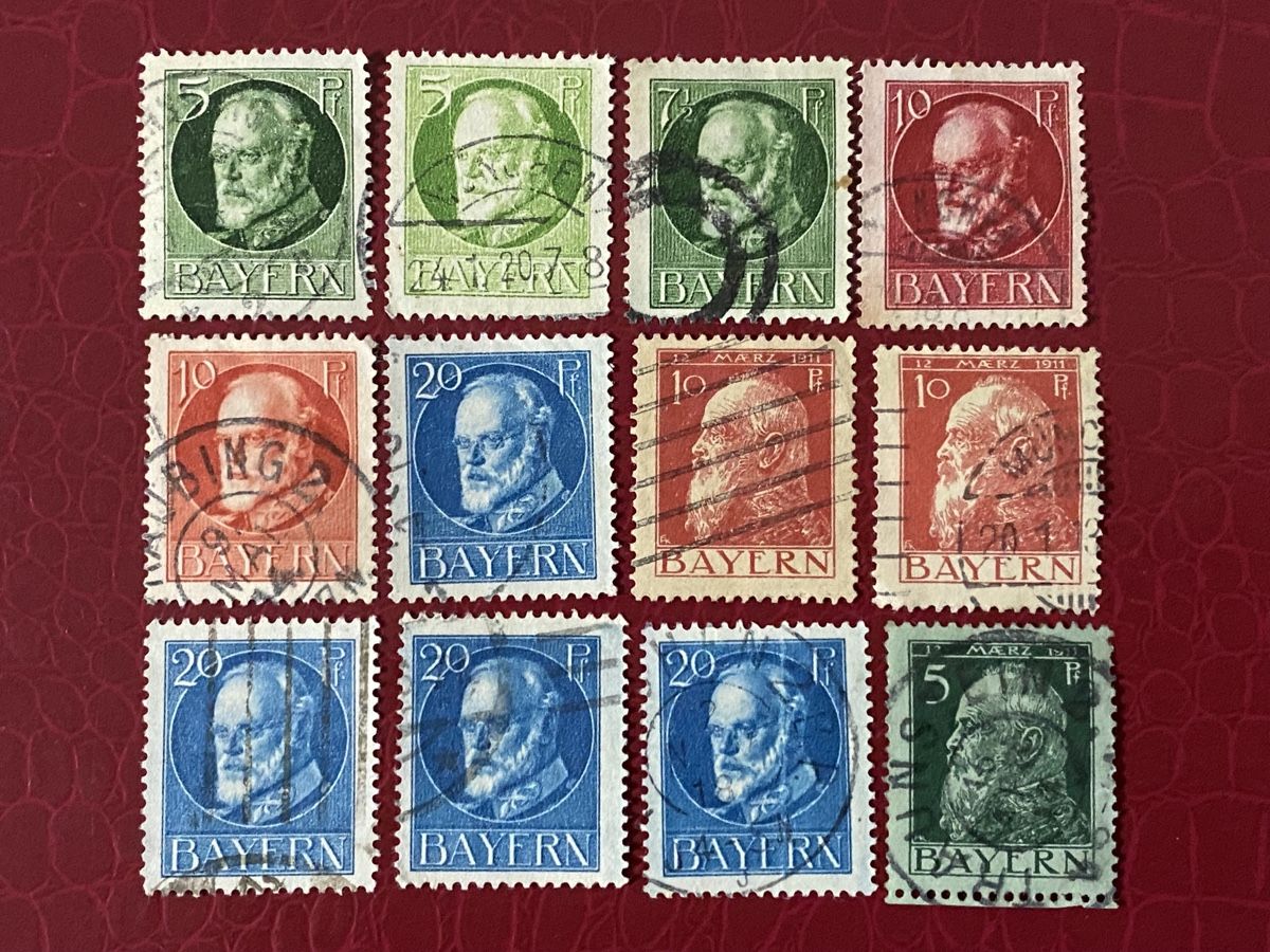 Tutti i francobolli: Timbres - Allemagne Bayern – Usato da Petit-Lancy venduto da Solcarm