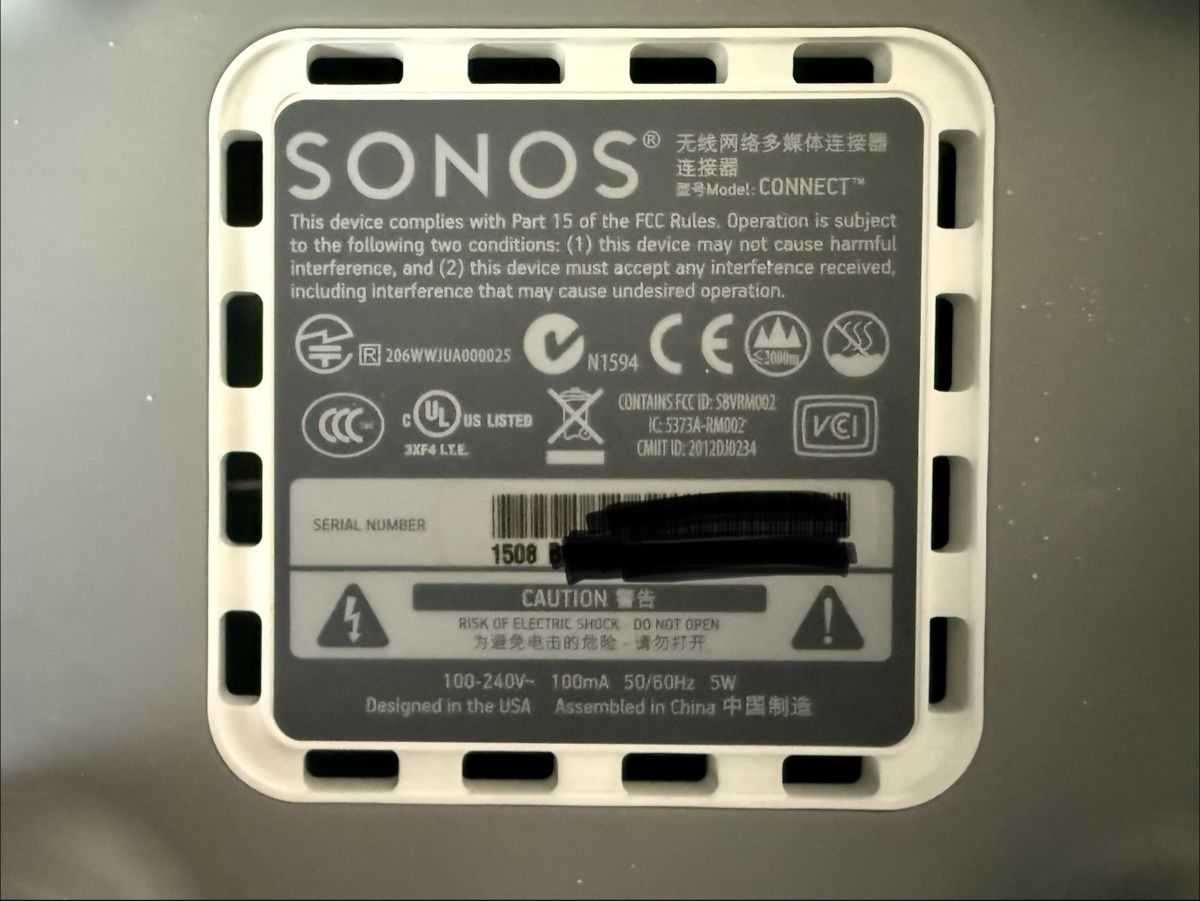 Sonos Multimediaplayer & Streamer: Sonos Connect Gen 2 – Gebraucht aus Zürich von Go44it 3