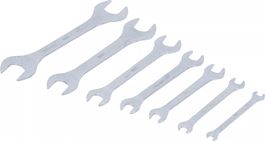 Doppel-Maulschlüssel-Satz, extra flach, SW 6 - 23 mm , 7-tlg