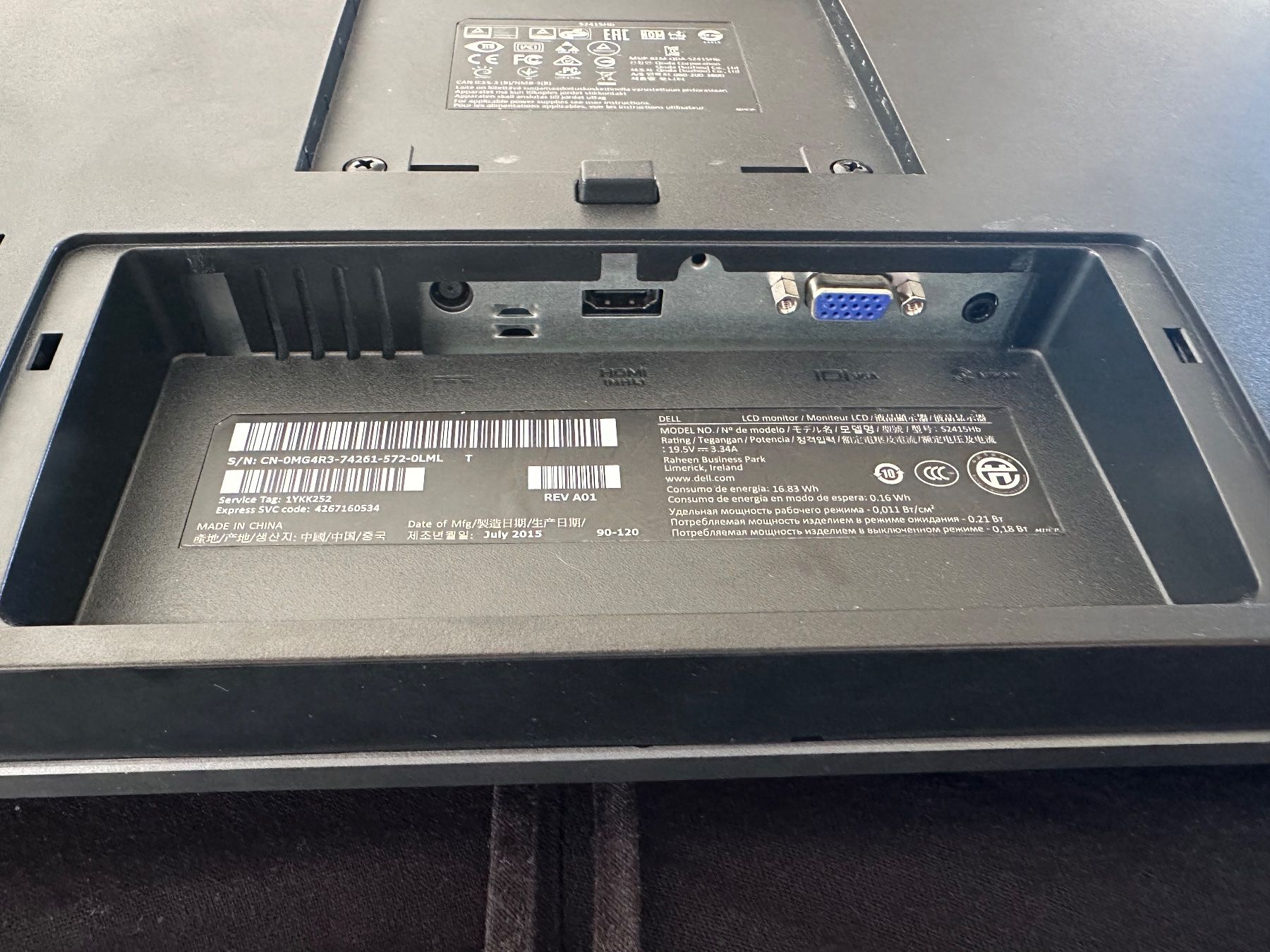 Dell Monitor: 24“ Bildschirm von Dell – Usato da Neuenhof venduto da tat_qm6s 4