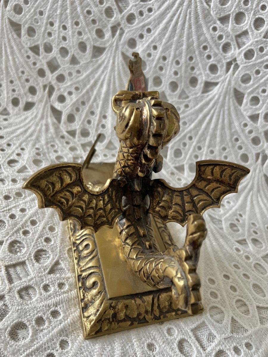 Statuette: Messing Skulptur Drachen Figur 1600 Gram – Usato da Frenkendorf venduto da Only1 3