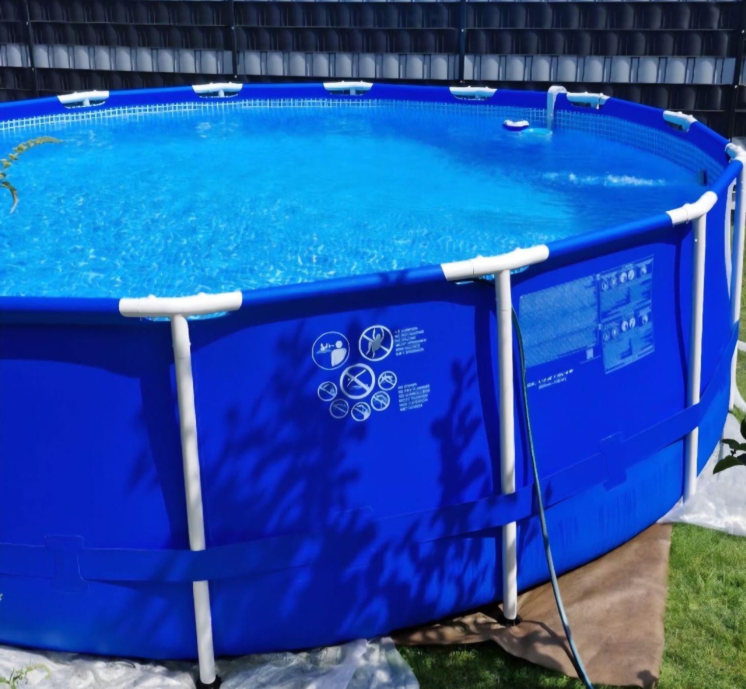 Intex Piscine: Intex Metal Frame Pool 15FT Set mit Pumpe – Usato da Wangs venduto da meeresbrise11 2