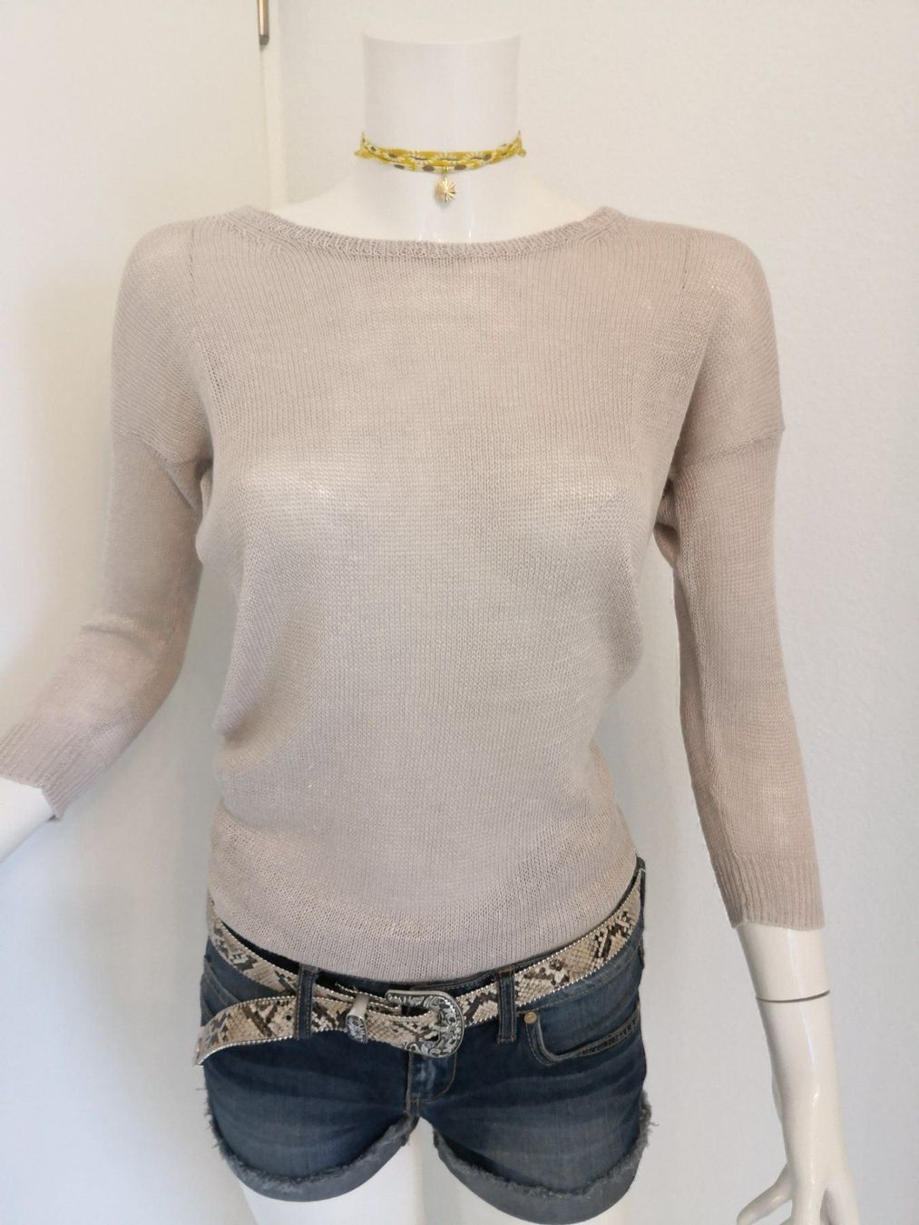 Pulls & Sweat-shirts: 🤩MANGO LEINEN STRICK PULLOVER BEIGE NEU & D&G P. – Neuf (Voir description) à Olten par Naja-Twins-Twins 5