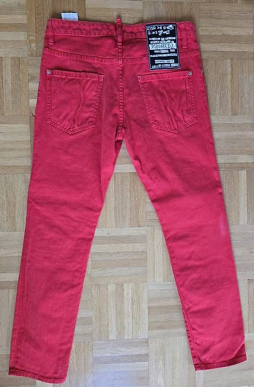 Jeans: Dsquared2 rote jeans,gr48 – Usato da Riehen venduto da harald13 1