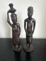 Afrikanische Holzfiguren, Handarbeit, 2 Stk., Top! 