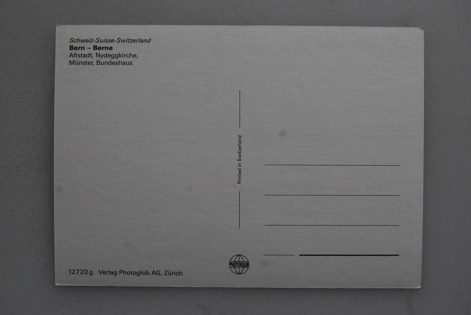 Ansichtskarten: AK Bern, Altstadt, Nydeggkirche – Gebraucht aus Rüfenacht BE von Toro06 1