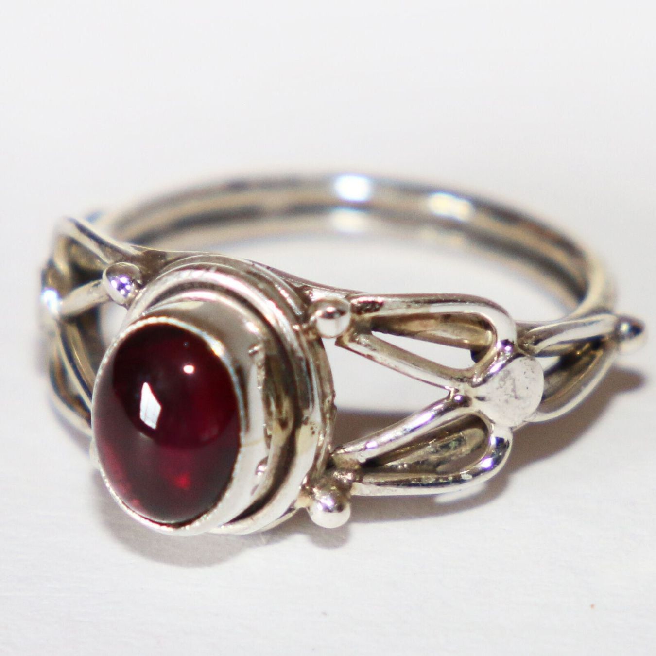 Ringe: Granat Ring Gr.56 Sterling Silber 925 Sterlingsilber Rot – Neu und originalverpackt aus Bad Salzdetfurth von Weltenbummler-Shop 2